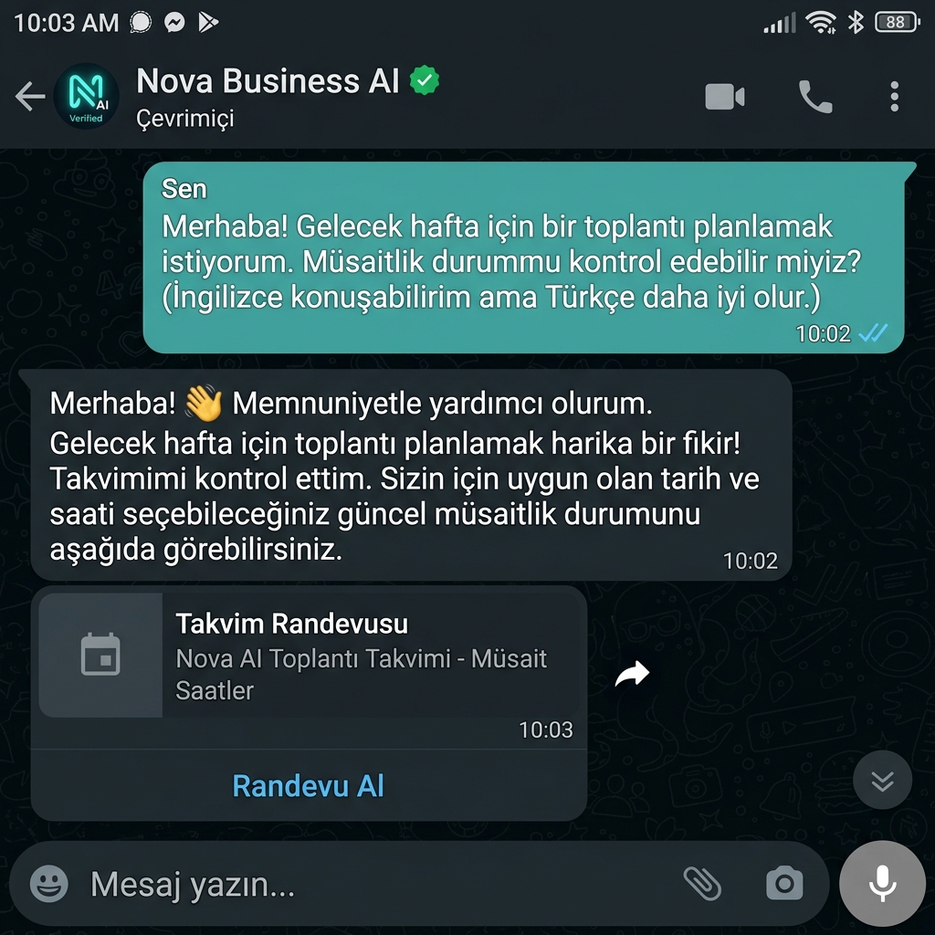 24/7 WhatsApp AI satış asistanı